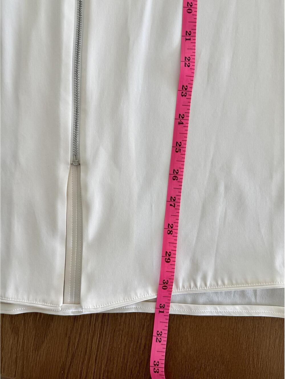 Lafayette 148 100% Silk White Sleeveless Zip-Front Vest Top Size M - Picture 10 of 10